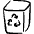 Recycling Trash Bin 1 Icon from Freehand Set