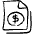 Common File Cash Icon from Freehand Set