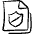 Common File Text Shield Icon from Freehand Set