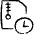 Zip File Clock Icon from Freehand Set