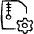 Zip File Settings Icon from Freehand Set