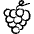 Fruit Grapes Icon from Freehand Set