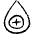 Blood Drop Type Positive Icon from Freehand Set