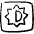 Light Mode Brightness Rectangle Icon from Freehand Set