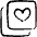 Paginate Filter Heart Icon from Freehand Set