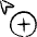 Select Cursor Add Icon from Freehand Set