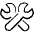 Settings Wrench Icon from Freehand Set