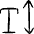 Text Formating Scale Vertical Icon from Freehand Set