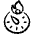 Time Clock Fire Icon from Freehand Set