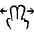 Gesture Swipe Two Fingers Horizontal Icon from Freehand Set
