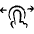 Gesture Tap Swipe Horizontal Icon from Freehand Set