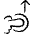 Gesture Tap Swipe Up Icon from Freehand Set