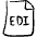 Data Transfer Edi File Icon from Freehand Set