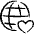 Worldwide We Favorite Heart Icon from Freehand Set