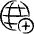 Worldwide Web Add Icon from Freehand Set