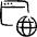 Worldwide Web Browser Icon from Freehand Set