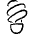 Light Bulb Eco Icon from Freehand Set