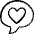 Messages Bubble Heart 1 Icon from Freehand Set | Free Download as SVG Vector and Transparent PNG | Streamline icons