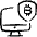 Crypto Currency Bitcoin Monitor Shield icon - Free transparent PNG, SVG. No sign up needed.