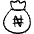 Currency Bag Nagras Icon from Freehand Set | Free Download as SVG Vector and Transparent PNG | Streamline icons