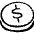 Currency Dollar Circle Icon from Freehand Set