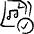 Audio File Check Icon from Freehand Set