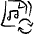 Audio File Sync Icon from Freehand Set