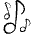 Music Note 1 Icon from Freehand Set | Free Download as SVG Vector and Transparent PNG | Streamline icons