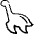 Pre Historic Animal Plesiosauria Long Neck Dinosaur Water Icon from Freehand Set | Free Download as SVG Vector and Transparent PNG | Streamline icons