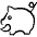 Various Mammals Wild Pig Body Icon from Freehand Set