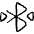 Bluetooth Symbol Connecting 2 Icon from Freehand Set