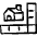 Real Estate Dimensions House Ruler Icon from Freehand Set