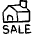 Real Estate Sign House Sale Icon from Freehand Set