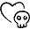 Breakup Heart Skull icon - Free transparent PNG, SVG. No sign up needed.