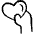 Love Heart Hold icon - Free transparent PNG, SVG. No sign up needed.