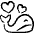 Love Heart Whale icon - Free transparent PNG, SVG. No sign up needed.
