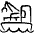 Oversea Shipment Cargo Boat Icon from Freehand Set