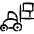 Warehouse Truck Forklift 1 icon - Free transparent PNG, SVG. No sign up needed.