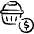 Shopping Basket Cash Icon from Freehand Set