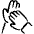 Clap Hand 2 icon - Free transparent PNG, SVG. No sign up needed.