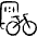 Bicycle Application Icon from Freehand Set