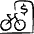 Bicycle Rental Bicycle Icon from Freehand Set