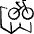 Bicycle Travel Map Road Icon from Freehand Set