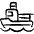 Sea Transport Ship Cargo Icon from Freehand Set