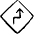 Road Sign Right Reverse Turn Ahead Icon from Freehand Set