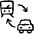 Transportation Train Car Transfer Icon from Freehand Set