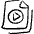 Video File Play Circle Icon from Freehand Set