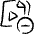Video File Subtract Icon from Freehand Set