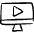 Video Player Monitor Icon from Freehand Set