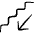 Stairs Descend Icon from Freehand Set